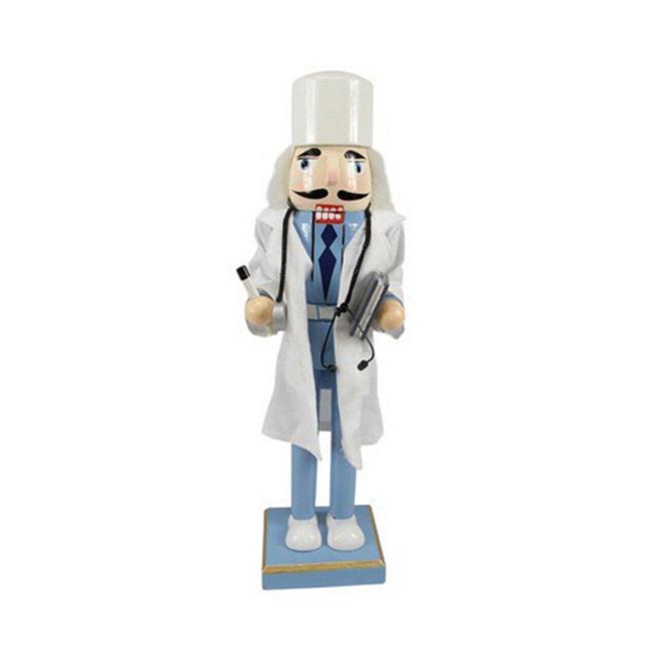 NorthLight 14 in. Decorative Wooden Christmas Nutcracker Doctor with Stethoscope